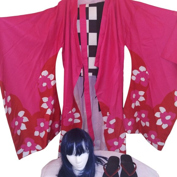 XXXHolic Zashiki Costume Cosplay Full Kimono Outfit Shoes and Wig Plus Size - Picture 1 of 16